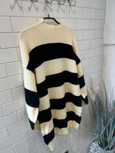 Load image into Gallery viewer, PARISIAN Stipe Jumper Dress - Black