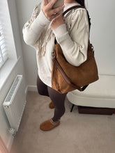 Load image into Gallery viewer, SAVANNAH Suedette Hobo Handbag - Grey