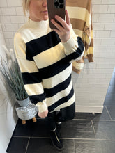 Load image into Gallery viewer, PARISIAN Stipe Jumper Dress - Black