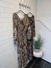 Load image into Gallery viewer, PIPER Print Maxi Dress - Khaki