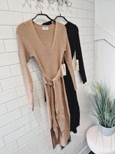 Load image into Gallery viewer, BEAU Bodycon Knit Dress - Black