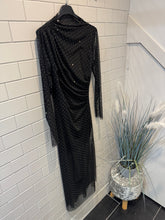 Load image into Gallery viewer, SIENNA Sparkle Midi Dress - Black