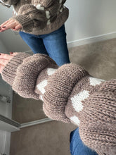 Load image into Gallery viewer, HALLIE Heart Roll Neck - Choc