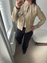 Load image into Gallery viewer, GILLIAN Gold Button Jacket - Beige