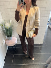 Load image into Gallery viewer, SASSY Sequin Trousers - Chocolate