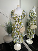 Load image into Gallery viewer, BEATRICE Summer Floral Dress - Olive