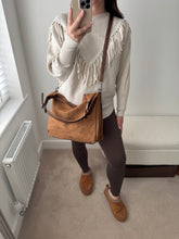 Load image into Gallery viewer, SAVANNAH Suedette Hobo Handbag - Grey