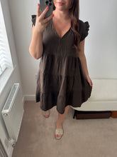 Load image into Gallery viewer, CHLOE Cheesecloth Tunic Dress - Choc or Navy