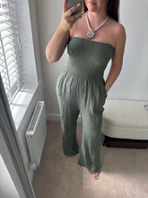 Load image into Gallery viewer, CARLA Cheesecloth Bandeau Jumpsuit (7 Colours)