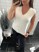Load image into Gallery viewer, VALERIE Jumper Vest- Warm White