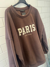 Load image into Gallery viewer, PARIS Sweatshirt - Chocolate