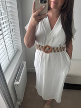 Load image into Gallery viewer, MEXX Belted Dress - White