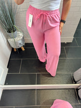 Load image into Gallery viewer, CLARA Crinkle Floaty Trouser - Pale Pink