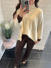 Load image into Gallery viewer, SASSY Sequin Trousers - Chocolate