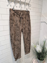 Load image into Gallery viewer, MAGIC Animal Print Trousers - Taupe