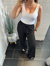 Load image into Gallery viewer, CLARA Crinkle Floaty Trouser - Black