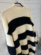 Load image into Gallery viewer, PARISIAN Stipe Jumper Dress - Black