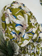 Load image into Gallery viewer, BEATRICE Summer Floral Dress - Olive