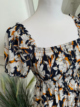 Load image into Gallery viewer, BEATRICE Summer Floral Dress - Navy