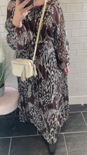 Load and play video in Gallery viewer, PIPER Print Maxi Dress - Black