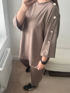 BLAKE Button Top & Trouser Set - 2 Colours