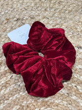 Load image into Gallery viewer, DRESSIE Scrunchie - Ruby Velvet
