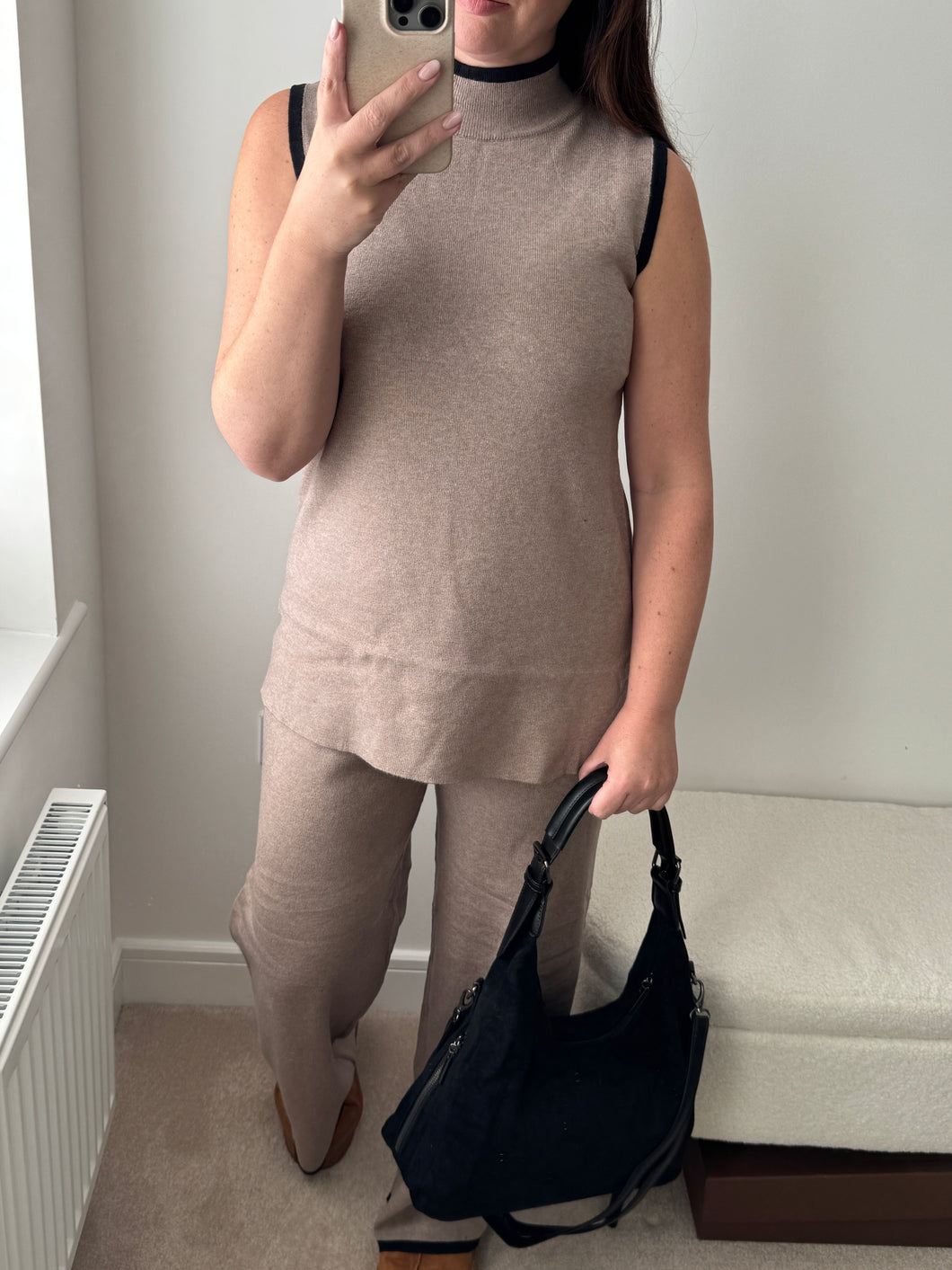 HELENA Highneck Knit 2 Piece Set - 2 Colours