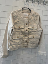 Load image into Gallery viewer, GILLIAN Gold Button Jacket - Stone
