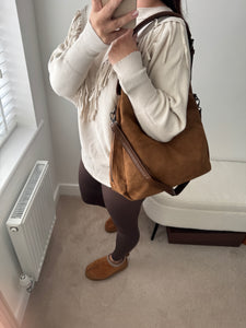 SAVANNAH Suedette Hobo Handbag - 2 Colours *PRE ORDER 7 DAYS