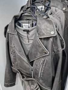 BETHANIE Biker Jacket - Grey