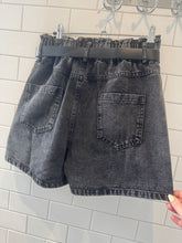 Load image into Gallery viewer, ALISHA A Line Denim Shorts - Black
