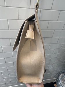 CORA Midsize Crossover Flap Bag - Beige