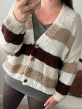 Load image into Gallery viewer, CARLA Chunky Stripe Cardi
