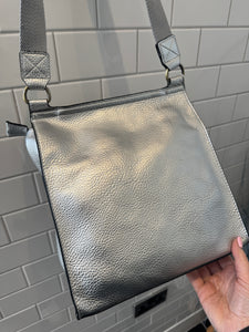 CORA Midsize Crossover Flap Bag - Silver