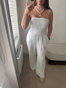 CARLA Cheesecloth Bandeau Jumpsuit (7 Colours)