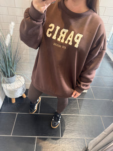 PARIS Sweatshirt - Chocolate