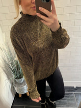 Load image into Gallery viewer, Shimmer Hi Neck Blouse - Gold
