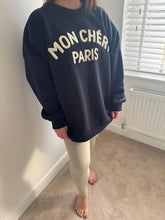 Load image into Gallery viewer, MON CHERI Sweatshirt - Navy
