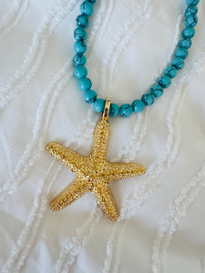 STARFISH Beaded Necklace &  Earring Set (2 Colours)