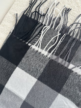 Load image into Gallery viewer, CHECKED Cashmere Scarf - Grey
