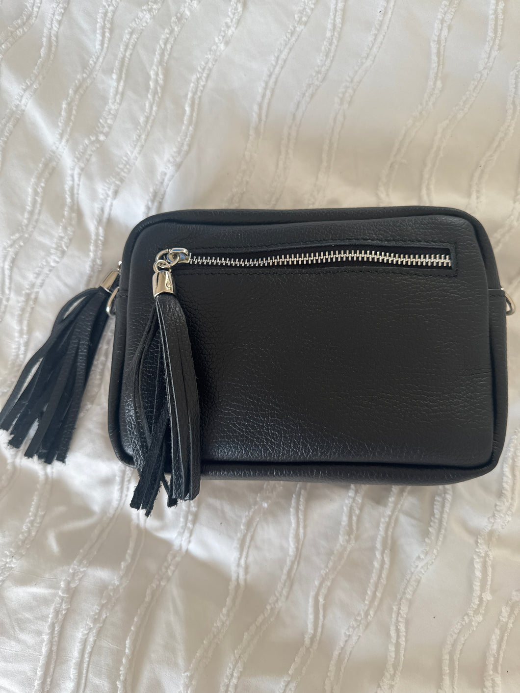 CAPRI Leather Metallic Camera Bag - (Various colours available)