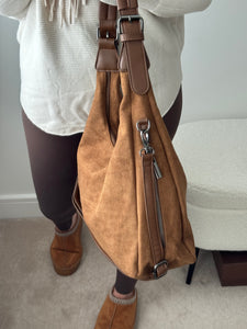 SAVANNAH Suedette Hobo Handbag - 2 Colours *PRE ORDER 7 DAYS