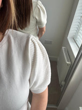 Load image into Gallery viewer, REMI Ribbed Sleeve Knit - White
