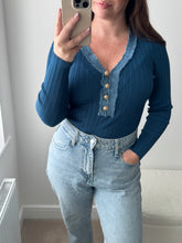 Load image into Gallery viewer, REBECCA V Ribbed Top

