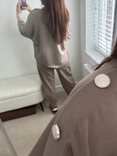 Load image into Gallery viewer, BLAKE Button Top &amp; Trouser Set - 2 Colours
