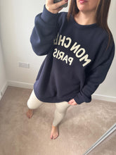 Load image into Gallery viewer, MON CHERI Sweatshirt - Navy
