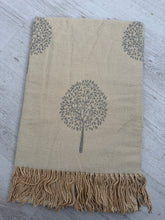 Load image into Gallery viewer, MAGGIE Tree Cashmere Scarf - Cream
