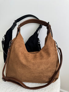 SAVANNAH Suedette Hobo Handbag - 2 Colours *PRE ORDER 7 DAYS