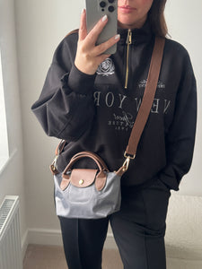 NEWYORK 1/2 Zip Sweater - Black