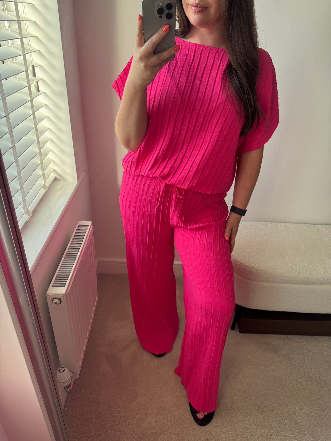 PIA Pleat Top & Trouser Set - (9 Colours)